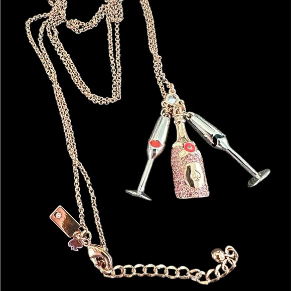 KATE SPADE Make Magic Cluster Champagne Pendent Necklace with Dustbag - Picture 5 of 6